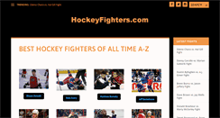 Desktop Screenshot of hockeyfighters.com