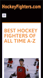 Mobile Screenshot of hockeyfighters.com